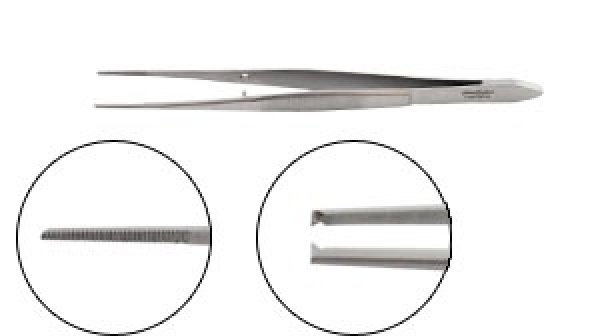 Photo1: Eye Dressing/Iris Tissue Forceps (1)